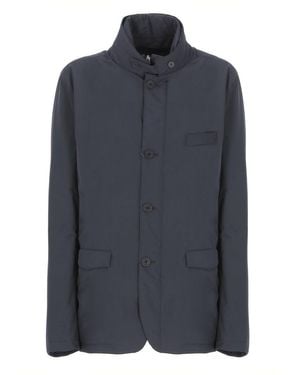 Herno Structured High Neck Padded Jacket - Blue