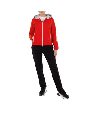 Save The Duck Traffic Stella Hooded Rain Jacket - Red