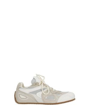 Axel Arigato Slow Runner Leather-Blend Sneakers - White