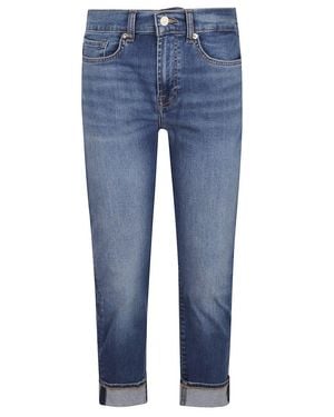 7 For All Mankind Mid-Rise Relaxed Skinny Jeans - Blue