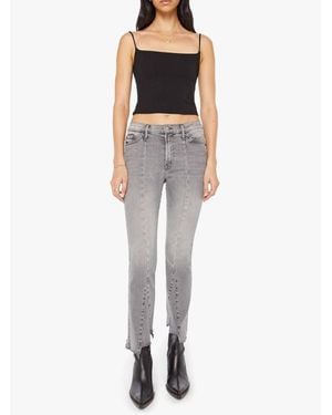 Mother The Insider Crop Pointy Fray Jeans - Multicolor