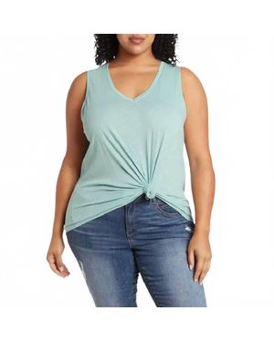 42Pops V-Neck Sleeveless Top - Blue