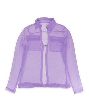 Opening Ceremony See-Through Lilac Blouse - Purple