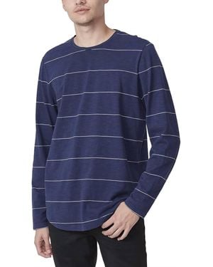 PAIGE Collins Long Sleeve Crew Neck T-Shirt - Blue