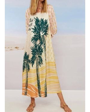 ME 369 Amelia Puff Sleeve Dress - Multicolor