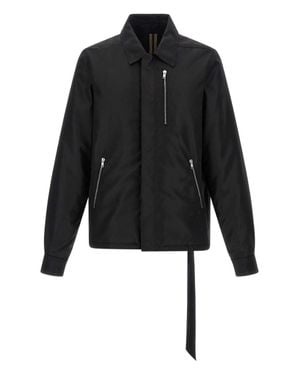 Rick Owens Zipped Down Padded Jacket - Black