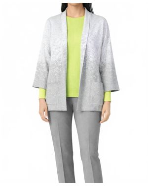 J'Envie/Eli Salzburg Ombre Coat - Gray