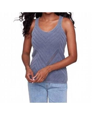 Charlie b Chevron Cami Top - Blue