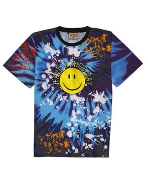 Retro Label Have A Nice Day T-Shirt - Blue