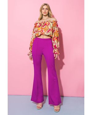 TRUEDAMES Depths Of Beauty Flare Pants - Pink