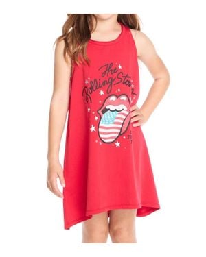 Chaser Brand Girls Rolling Stones Us Tour Dress - Red