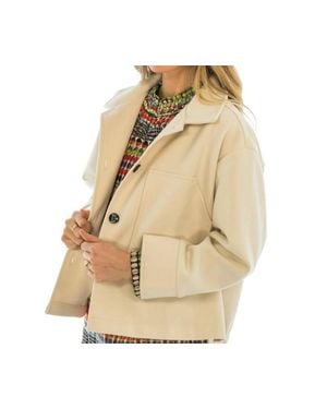 Trisha Tyler Short 2 Pocket Jacket - Natural