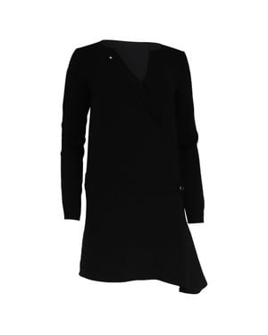 Ba&sh Asymmetric Long Sleeve Mini Dress - Black