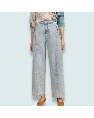 Fdj Loose High Rise Wide Leg Jeans - Blue