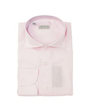 Sartorio Napoli Solid Cotton Dress Shirt - Pink