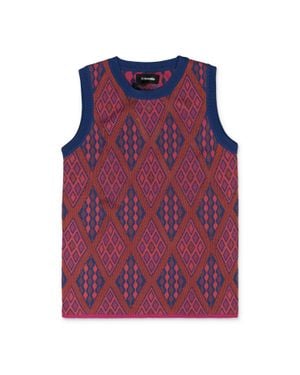 Ahluwalia Kalonji Knitted Sweater Vest - Purple