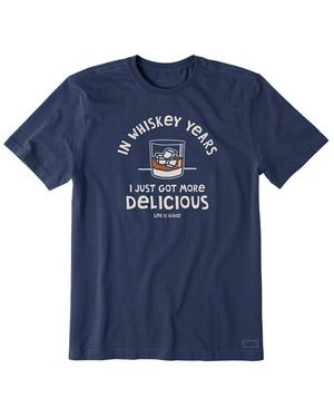 Life Is Good. Crusher T-Shirt - Blue