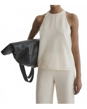 Aer Sequin Tank Top - White