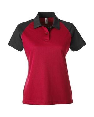 Team 365 Command Snag-Protection Colorblock Polo - Red