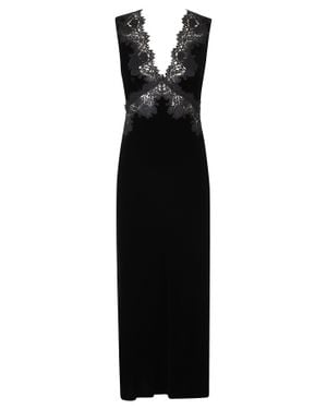 RIXO London Silk-Blend V-Neck Sleeveless Midi Dress - Black