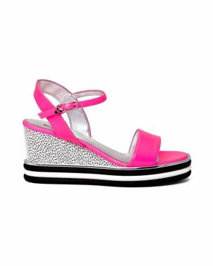 Fundae Ice Cream Sandwedge Vegan Sandals - Pink