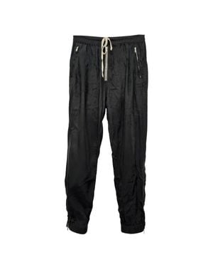 Rick Owens Satin-Twill Tapered Pants - Black