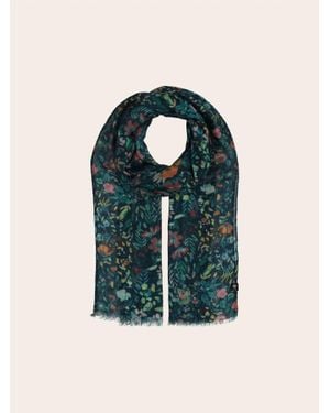 V. Fraas Mille Fleur Scarf - Blue