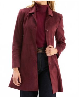 tyler boe Jordan Faux Suede Jacket - Red