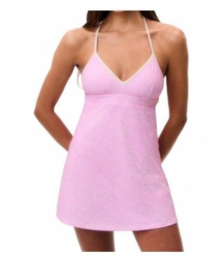 LoveShackFancy Lashinda Mini Dress - Purple