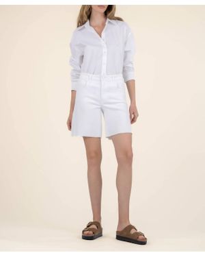 Kut From The Kloth Hailey High Rise Bermuda Shorts - Natural
