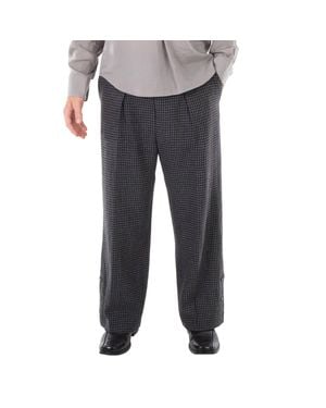 Nanushka Wilco Houndstooth Pants - Gray