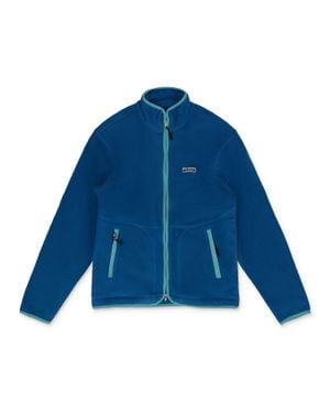 Aimé Leon Dore Low Pile Full Zip Fleece Jacket - Blue