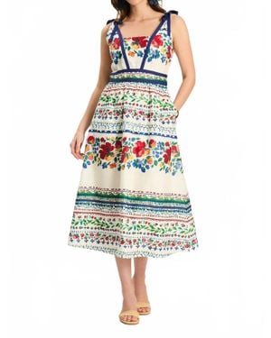 tyler boe Chelsey Soiree Midi Dress - Multicolor