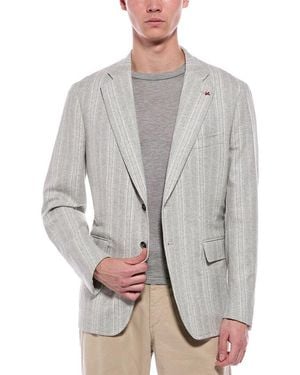 Isaia Wool-Blend Jacket - Gray