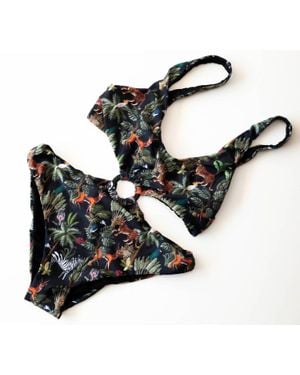 Sabz Swimwear One Piece Bathing Suit - Black