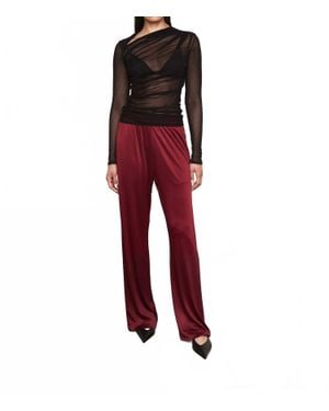 Enza Costa Liquid Jersey Resort Pant - Red