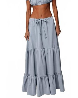 Montce Cottage Maxi Skirt - Blue