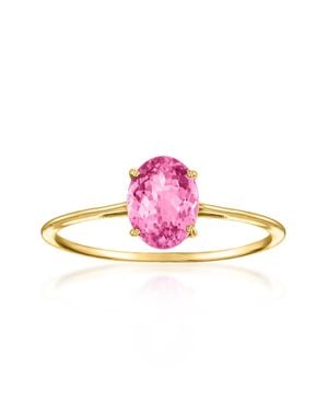 Ross-Simons Oval Tourmaline Ring - Pink