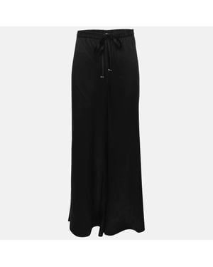 Roberto Cavalli Silk Palazo Pants - Black
