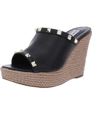 Steve Madden Manners Studded Wedge Sandals - Blue