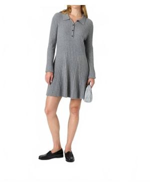 French Connection Vhari Button Up Mini Dress - Gray
