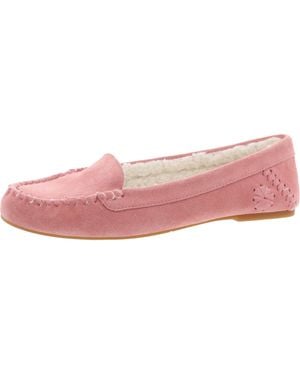 Jack Rogers Millie Glitter Slip On Moccasins - Pink