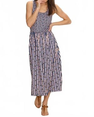 NIC+ZOE Reef Stripe Dani Dress - Blue