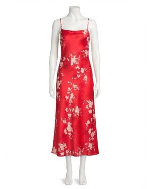 Z Supply Alyse Darya Floral Maxi Dress - Red