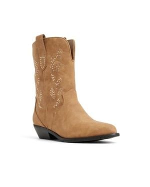 Call It Spring Sareena Boots Dark Mid Calf Bootie Jzz1209 - Brown