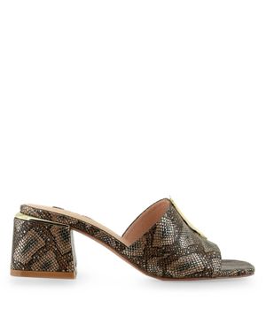 Exe' Carmen Heeled Chunk Sandal - Brown