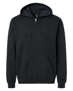 Gildan Softstyle Full-Zip Hooded Sweatshirt - Black