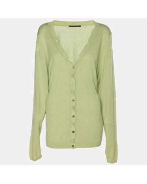 Tahari Stretch Knit Sammy Long Sleeve Sweatshirt - Green