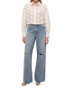 Jonathan Simkhai Anders Soutache Shirt - Blue