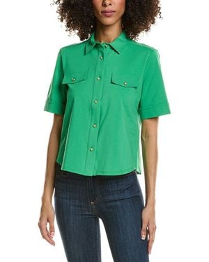 tyler boe Classic Button Club Shirt - Green